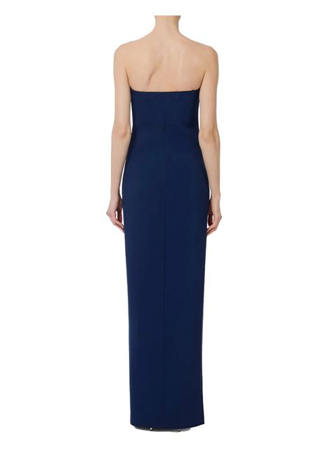 Abito Elisabetta Franchi donna ABR4652E2 DC8 blu georgette a fascia ELISABETTA FRANCHI | Abiti | ABR4652E2DC8